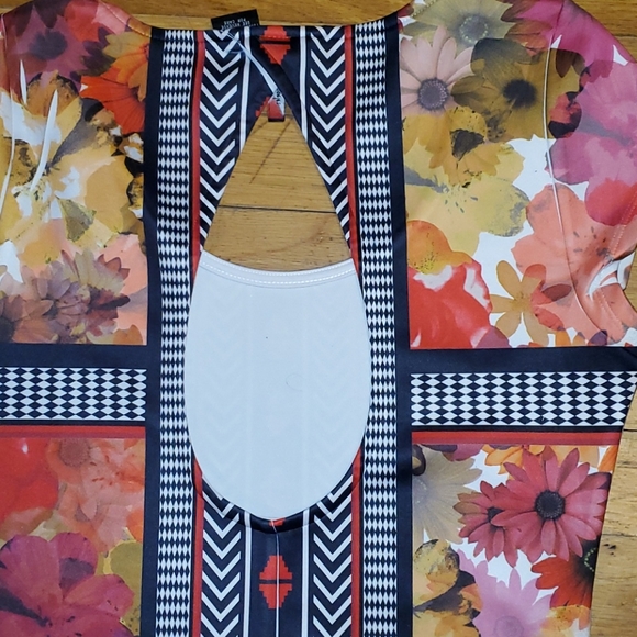 Fire los angeles muti print bodycon dress small - Picture 5 of 6